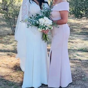 Blush pink formal dress